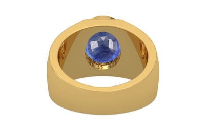 Gold Thailand Blue Sapphire Ring Fine Quality (R1)
