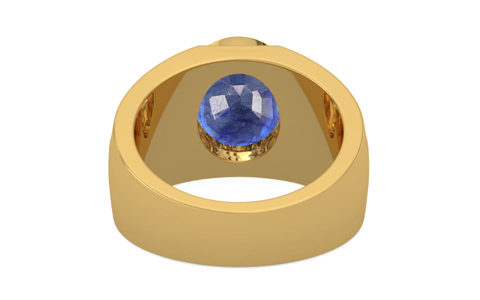Gold Thailand Blue Sapphire Ring Fine Quality (R1)