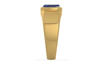 Gold Thailand Blue Sapphire Ring Fine Quality (R10)