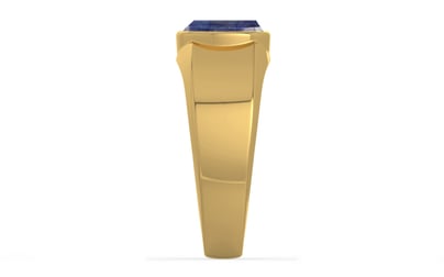 Gold Thailand Blue Sapphire Ring Fine Quality (R10)