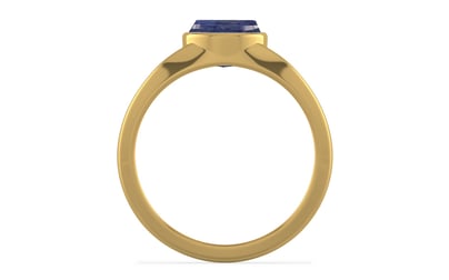 Gold Thailand Blue Sapphire Ring Fine Quality (R10)