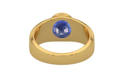 Gold Thailand Blue Sapphire Ring Fine Quality (R10)