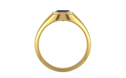 Gold Thailand Blue Sapphire Ring Fine Quality (R12)