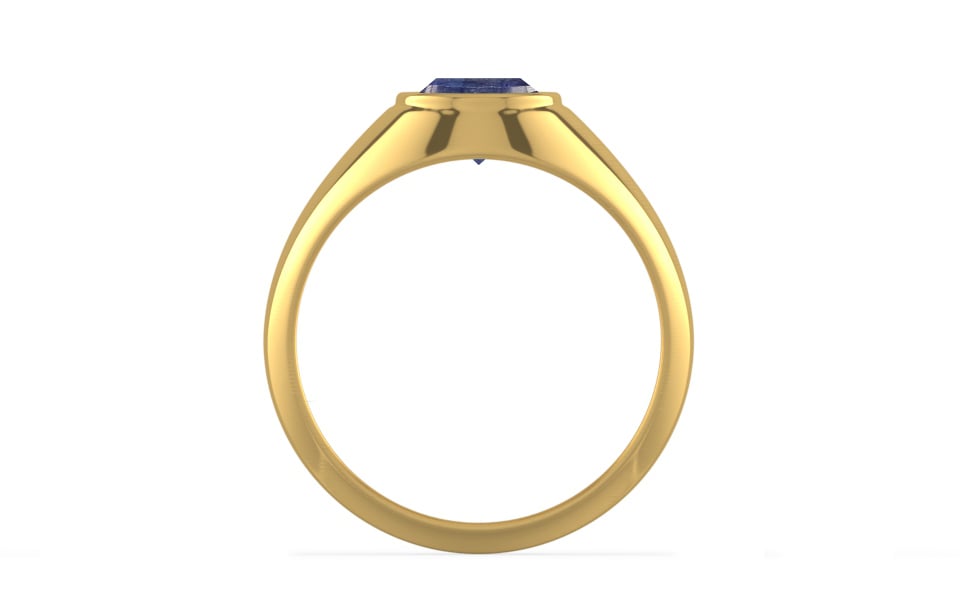 Gold Thailand Blue Sapphire Ring Fine Quality (R12)