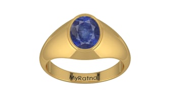 Gold Thailand Blue Sapphire Ring Fine Quality (R12)