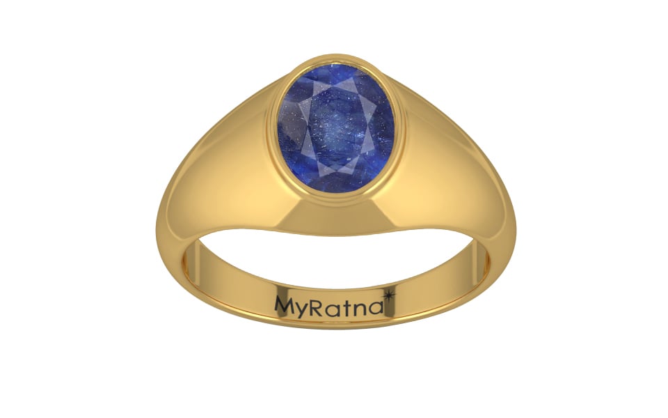 Gold Thailand Blue Sapphire Ring Fine Quality (R12)
