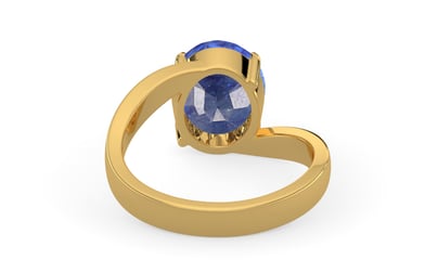 Gold Thailand Blue Sapphire Ring Fine Quality (R2)