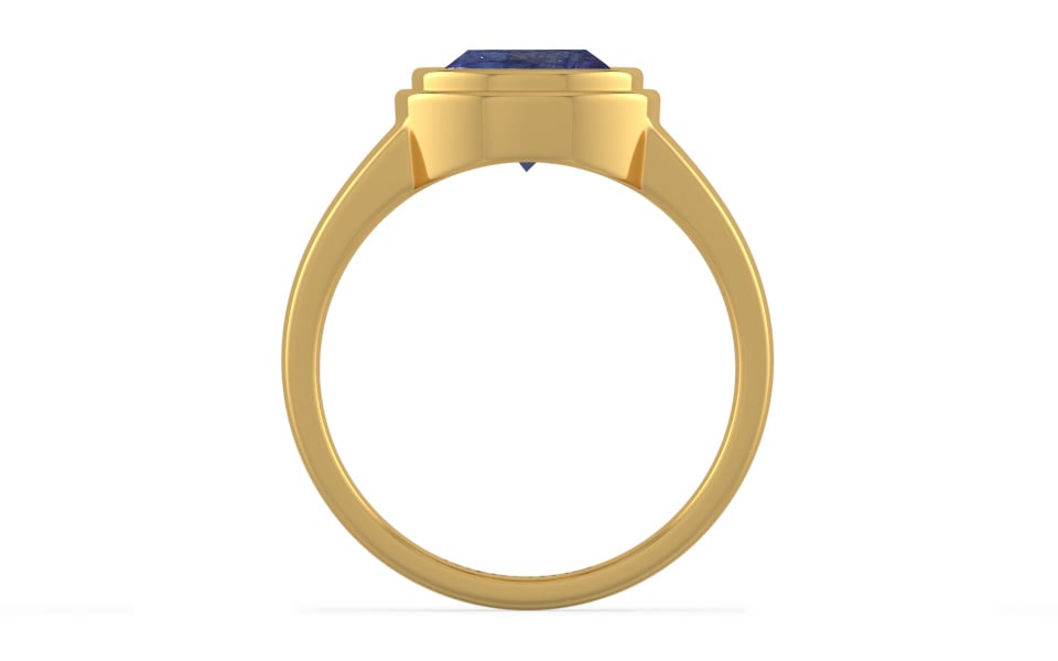 Gold Thailand Blue Sapphire Ring Fine Quality (R3)