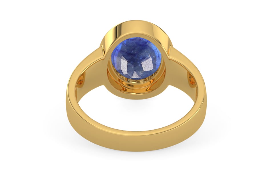Gold Thailand Blue Sapphire Ring Fine Quality (R3)