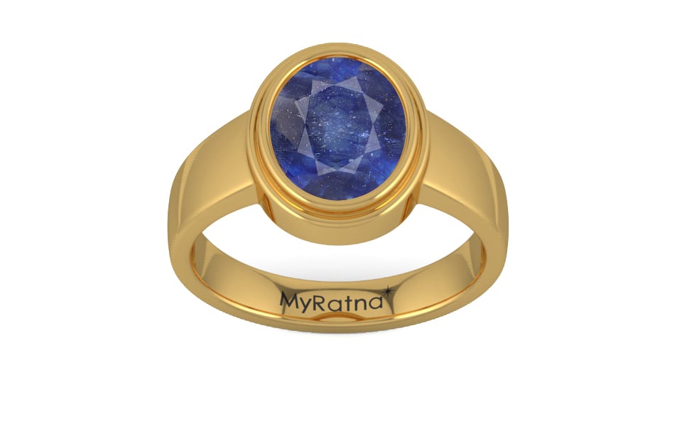 Gold Thailand Blue Sapphire Ring Fine Quality (R3)