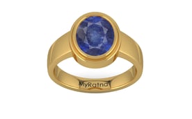 Gold Thailand Blue Sapphire Ring Fine Quality (R3)