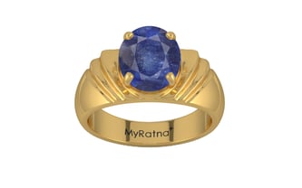 Gold Thailand Blue Sapphire Ring Fine Quality (R4)