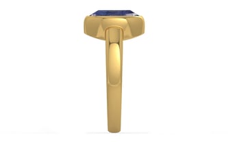 Gold Thailand Blue Sapphire Ring Fine Quality (R6)