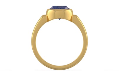 Gold Thailand Blue Sapphire Ring Fine Quality (R6)
