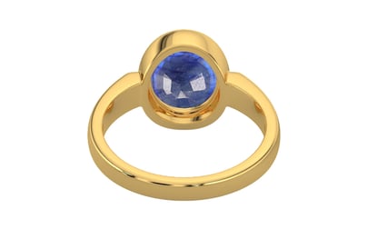 Gold Thailand Blue Sapphire Ring Fine Quality (R6)