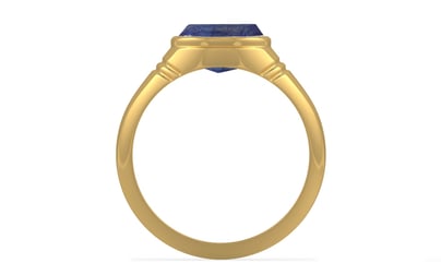 Gold Thailand Blue Sapphire Ring Fine Quality (R7)