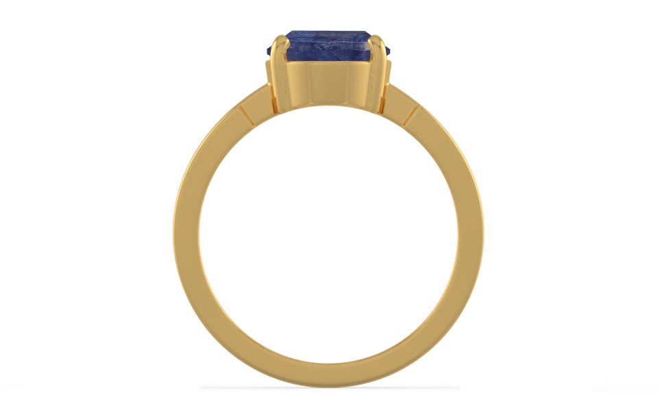 Gold Thailand Blue Sapphire Ring Fine Quality (R8)