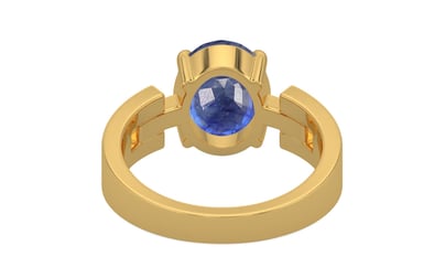 Gold Thailand Blue Sapphire Ring Fine Quality (R8)