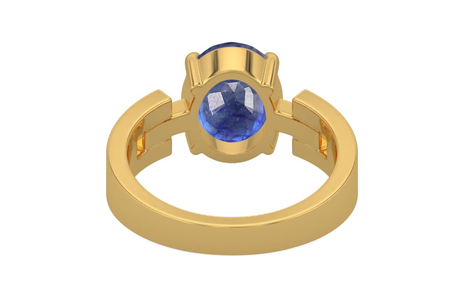 Gold Thailand Blue Sapphire Ring Fine Quality (R8)