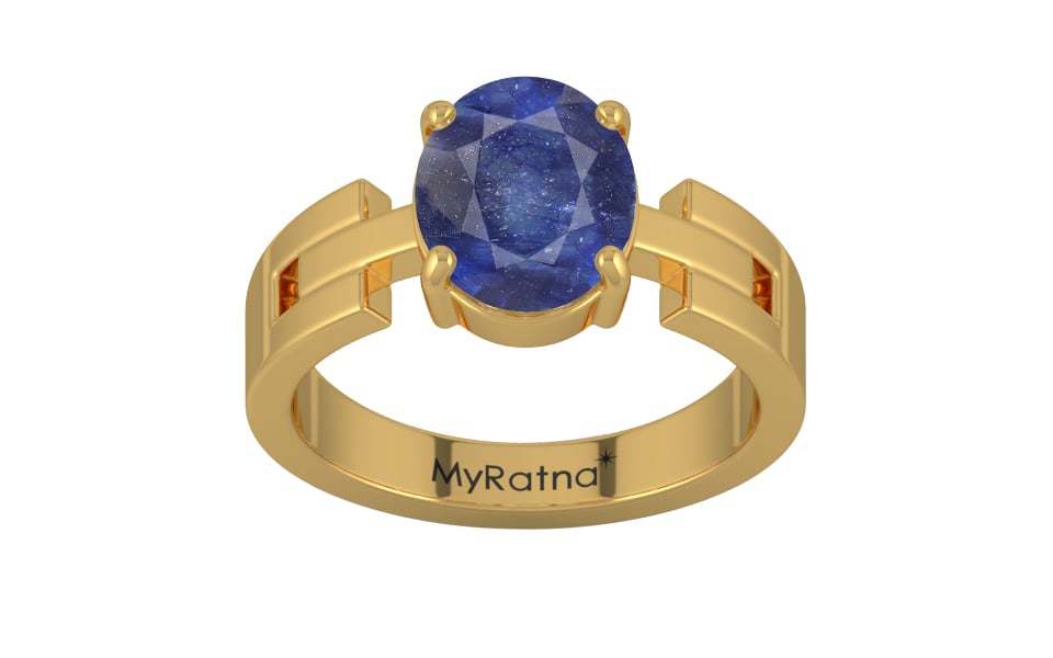Gold Thailand Blue Sapphire Ring Fine Quality (R8)