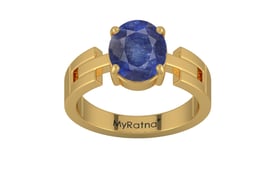 Gold Thailand Blue Sapphire Ring Fine Quality (R8)