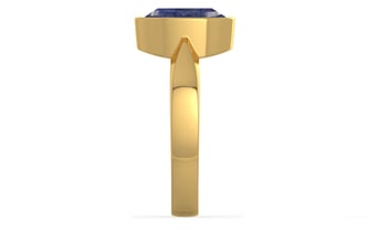 Gold Thailand Blue Sapphire Ring Fine Quality (R9)