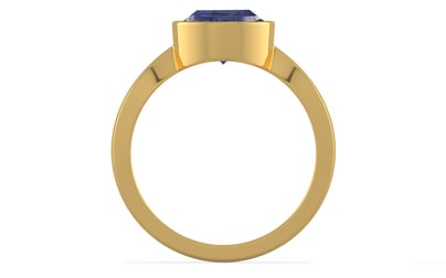 Gold Thailand Blue Sapphire Ring Fine Quality (R9)