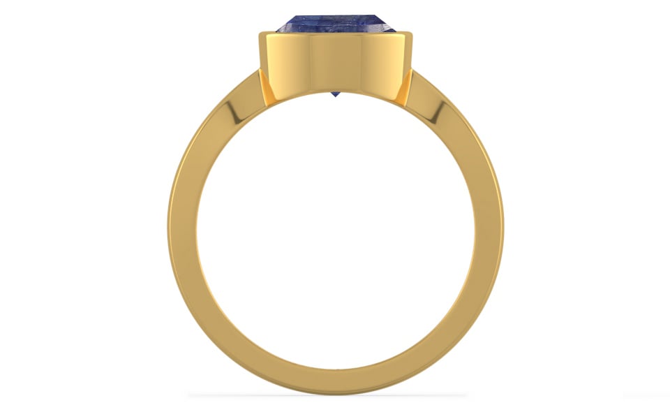 Gold Thailand Blue Sapphire Ring Fine Quality (R9)