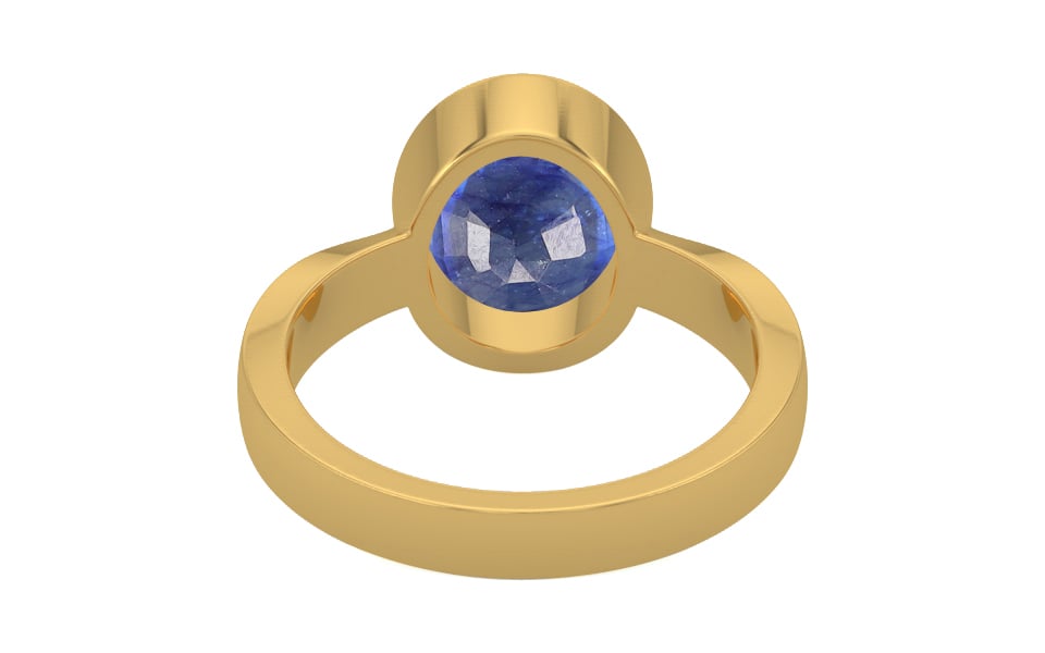 Gold Thailand Blue Sapphire Ring Fine Quality (R9)