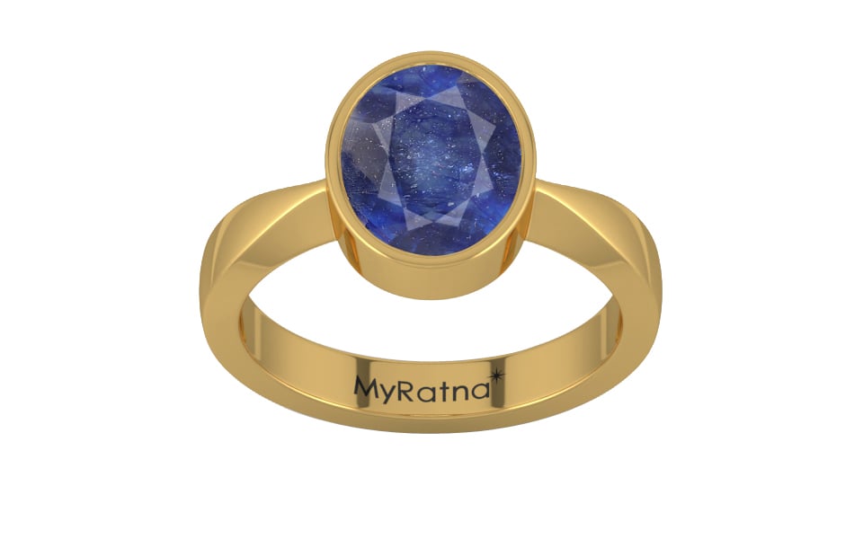 Gold Thailand Blue Sapphire Ring Fine Quality (R9)