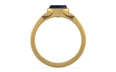 Gold Thailand Blue Sapphire Ring Limited Quality (R10)