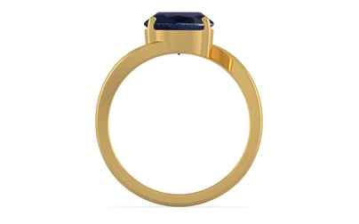 Gold Thailand Blue Sapphire Ring Limited Quality (R2)