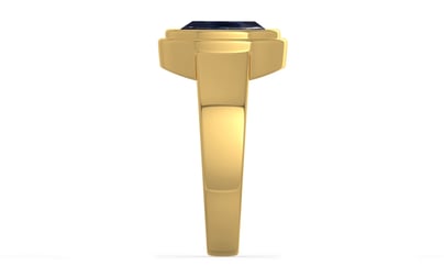 Gold Thailand Blue Sapphire Ring Limited Quality (R3)