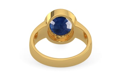 Gold Thailand Blue Sapphire Ring Limited Quality (R3)