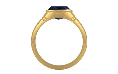 Gold Thailand Blue Sapphire Ring Limited Quality (R7)