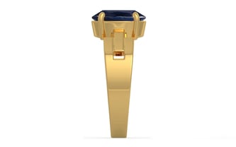 Gold Thailand Blue Sapphire Ring Limited Quality (R8)