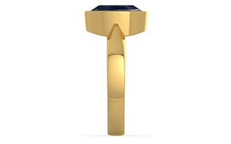 Gold Thailand Blue Sapphire Ring Limited Quality (R9)