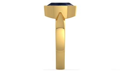 Gold Thailand Blue Sapphire Ring Limited Quality (R9)