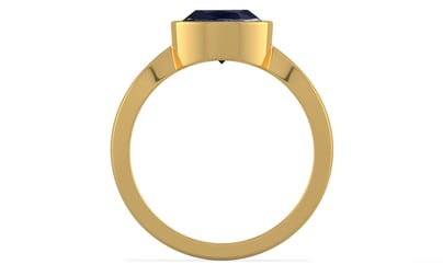 Gold Thailand Blue Sapphire Ring Limited Quality (R9)