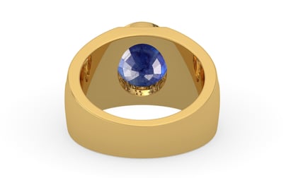 Gold Thailand Blue Sapphire Ring Prime Quality (R1)