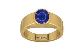 Gold Thailand Blue Sapphire Ring Prime Quality (R10)