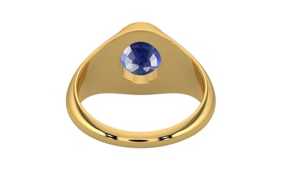 Gold Thailand Blue Sapphire Ring Prime Quality (R12)