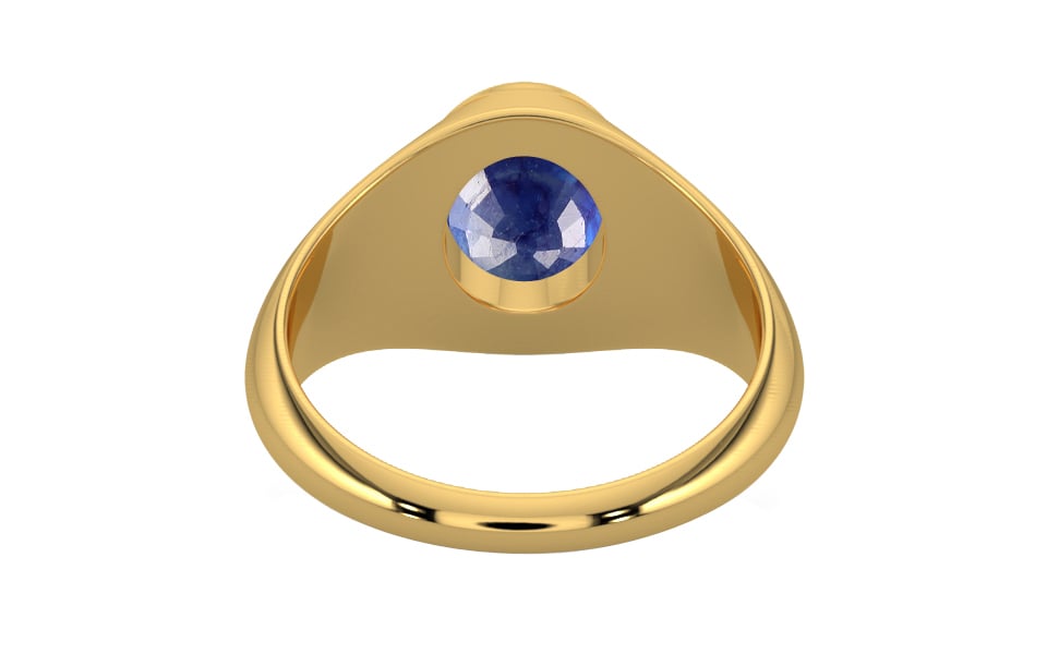 Gold Thailand Blue Sapphire Ring Prime Quality (R12)