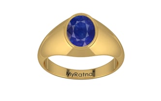 Gold Thailand Blue Sapphire Ring Prime Quality (R12)