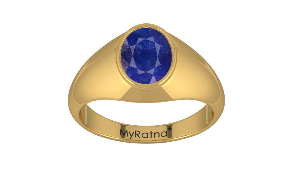 Gold Thailand Blue Sapphire Ring Prime Quality (R12)