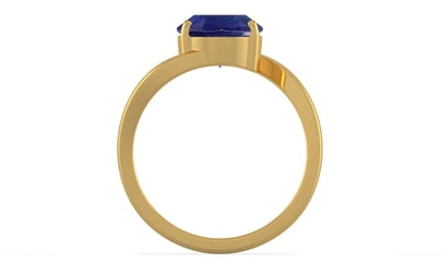 Gold Thailand Blue Sapphire Ring Prime Quality (R2)