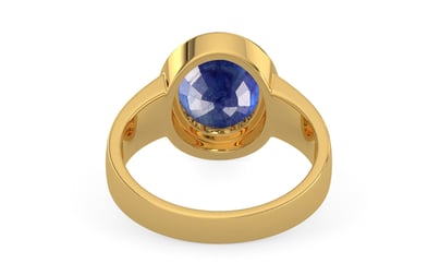 Gold Thailand Blue Sapphire Ring Prime Quality (R3)