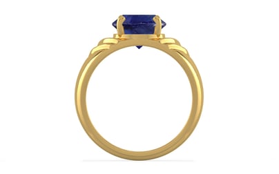 Gold Thailand Blue Sapphire Ring Prime Quality (R4)