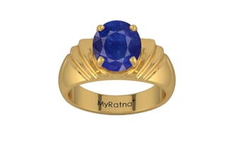 Gold Thailand Blue Sapphire Ring Prime Quality (R4)