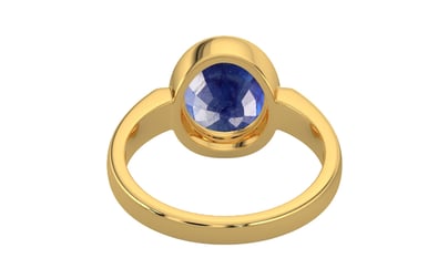 Gold Thailand Blue Sapphire Ring Prime Quality (R6)